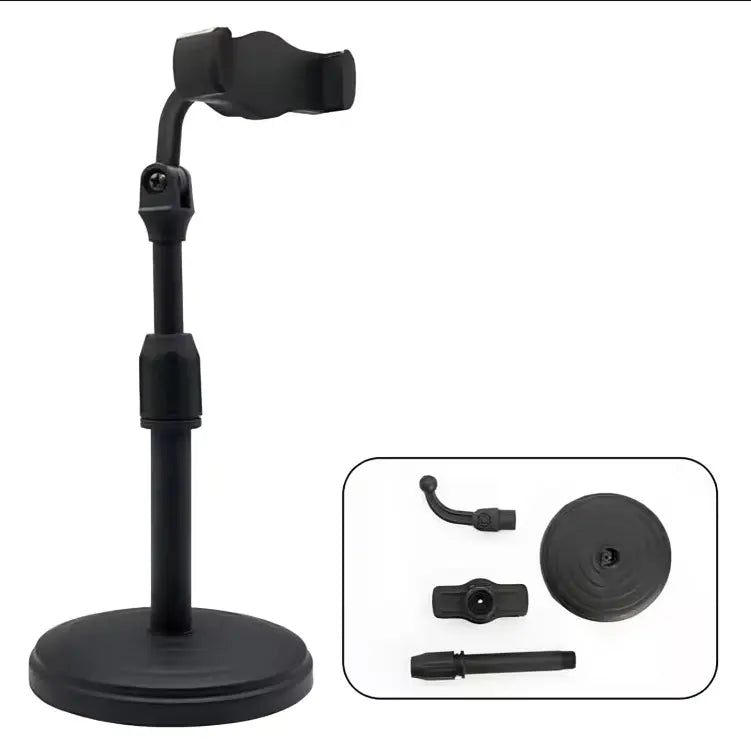 Portable Adjustable Tripod Stand 360 Rotation Phone Holder Black AS Electro