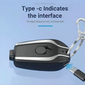 Keychain Power Bank Fast Charging Portable Black AS Electro