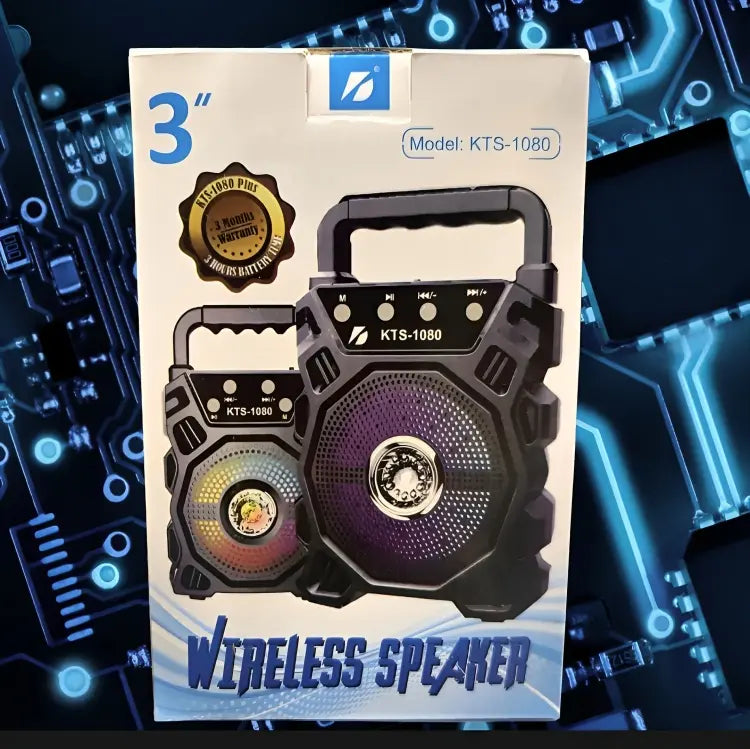 Super Bass Bluetooth Speaker 3 Inch FM USB SD Black AS Electro