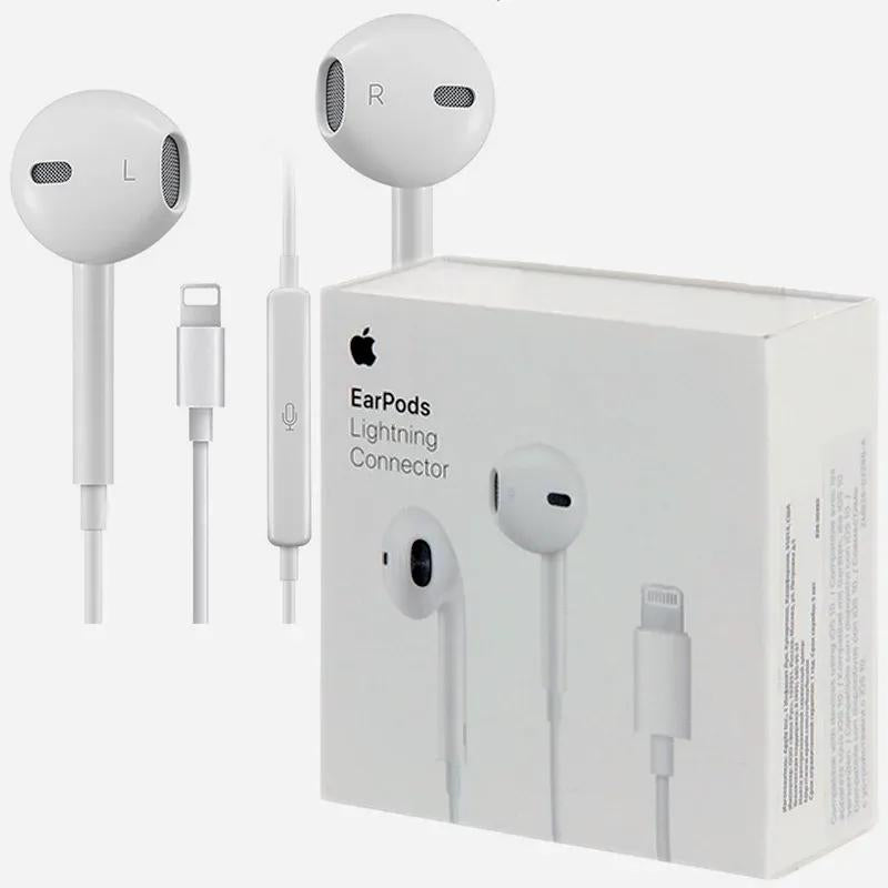 Wired Earphones Dual Mic Super Bass White AS Electro