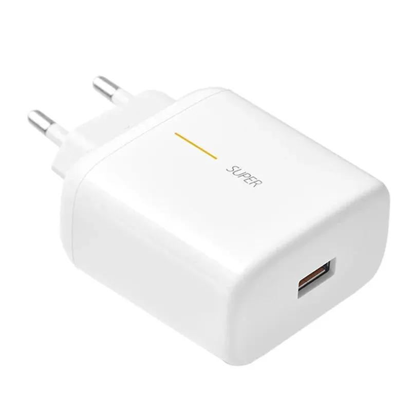 65W Super VOOC Fast Charger 3 in 1 Type A White AS Electro