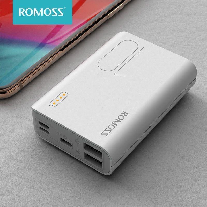 Power Bank 10000mAh Fast Charging Portable White AS Electro