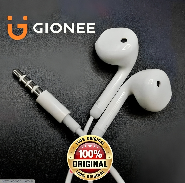 Wired Earphones with Mic Android White AS Electro