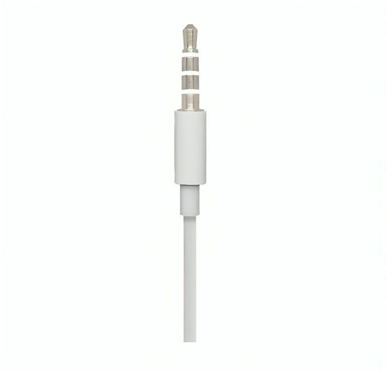 Wired Earphones with Mic Android White AS Electro