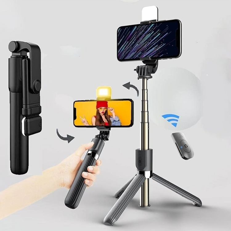 Selfie Stick Tripod Stand Portable Phone Holder Black AS Electro