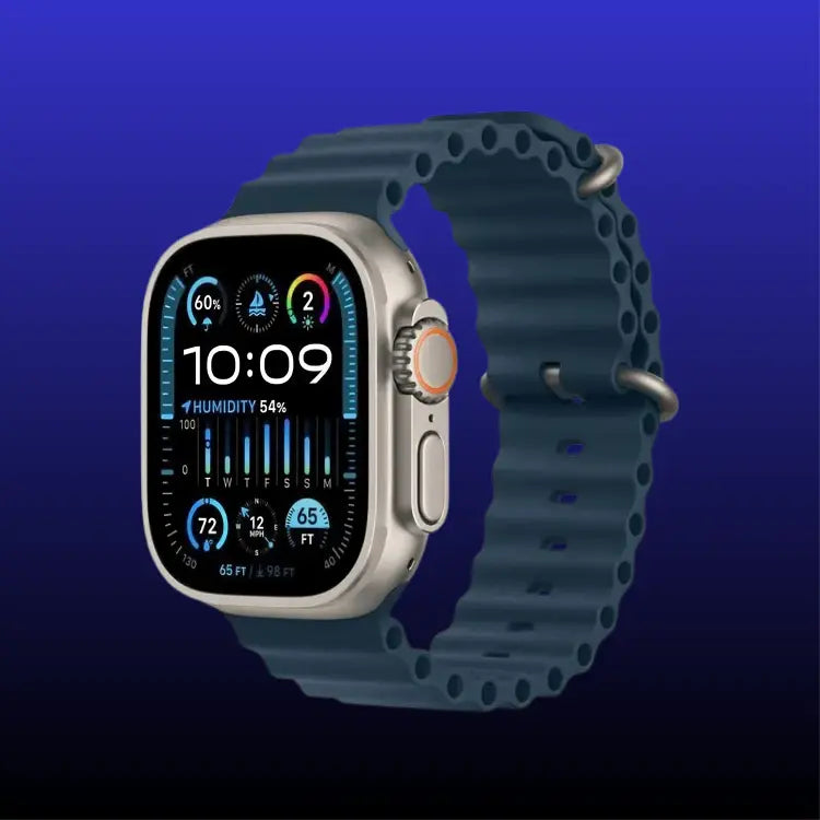 Rechargeable Smart Watch Silicone Strap Black AS Electro